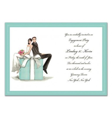 Couples Shower Invitations, Couple On A Box, Bonnie Marcus